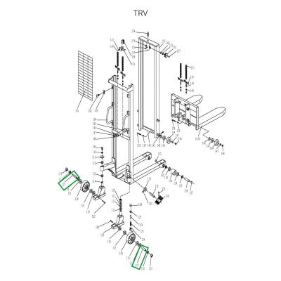 Ось поворотного колеса для TRV по ценам производителя в Воронеже с доставкой по всей России