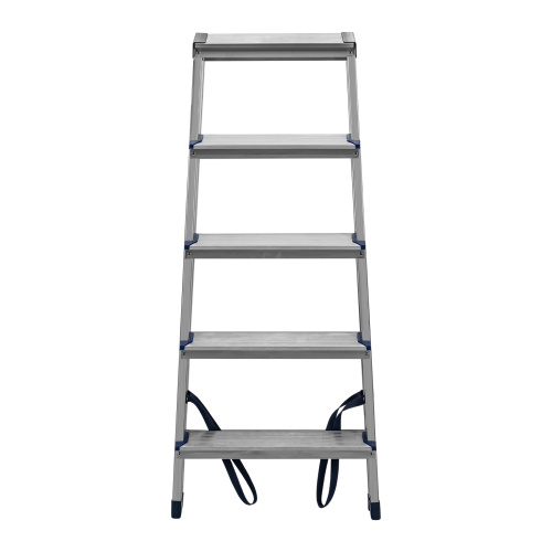 Стремянка двусторонняя 5 ступеней, алюминиевая, Сибртех по ценам производителя в Воронеже с доставкой по всей России