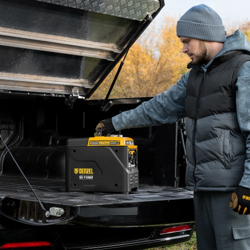 Генератор инверторный GS-1100iF, 1,1 кВт, 230 В, ручной старт DENZEL по ценам производителя в Воронеже с доставкой по всей России