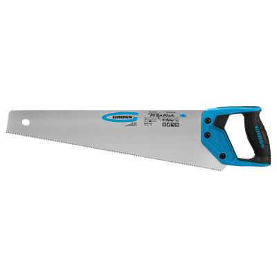 Ножовка по дереву "Piranha", 450 мм, 11-12 TPI, зуб-3D, каленый зуб, двухкомпонентная рукоятка Gross по ценам производителя в Воронеже с доставкой по всей России