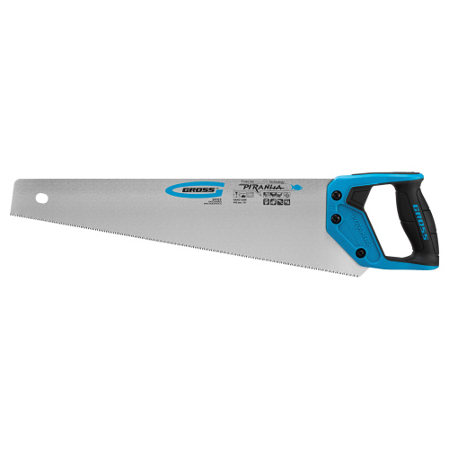 Ножовка по дереву "Piranha", 450 мм, 11-12 TPI, зуб-3D, каленый зуб, двухкомпонентная рукоятка Gross по ценам производителя в Воронеже с доставкой по всей России