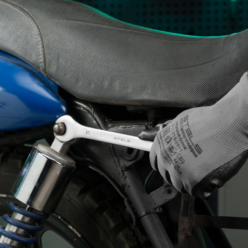 Ключ комбинированный, 16 мм, CrV, матовый хром Stels по ценам производителя в Воронеже с доставкой по всей России