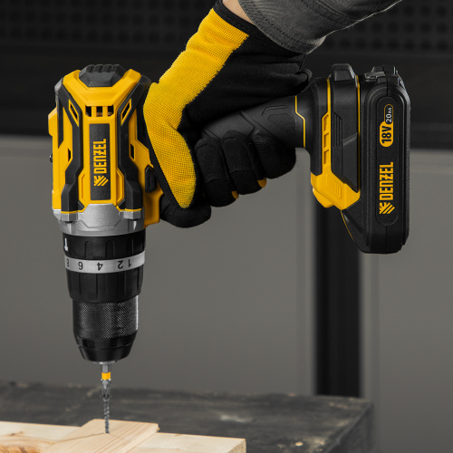 Дрель-шуруповерт аккумуляторная ударная бесщет CIDB-18-02, Li-Ion, 18 В Denzel по ценам производителя в Воронеже с доставкой по всей России