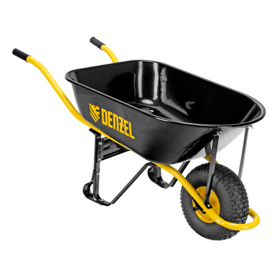 Тачка строительная, усиленная, объем 130 л, 230 кг, колесо 15х6.00-6 Denzel по ценам производителя в Воронеже с доставкой по всей России