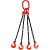 Строп цепной TOR 4СЦ г/п 4,25 т 7,0 м с самозакрывающимися крюками по ценам производителя в Воронеже с доставкой по всей России