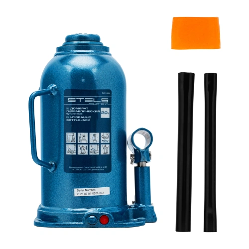 Домкрат гидравлический бутылочный, 20 т, h подъема 235-445 мм Stels по ценам производителя в Воронеже с доставкой по всей России
