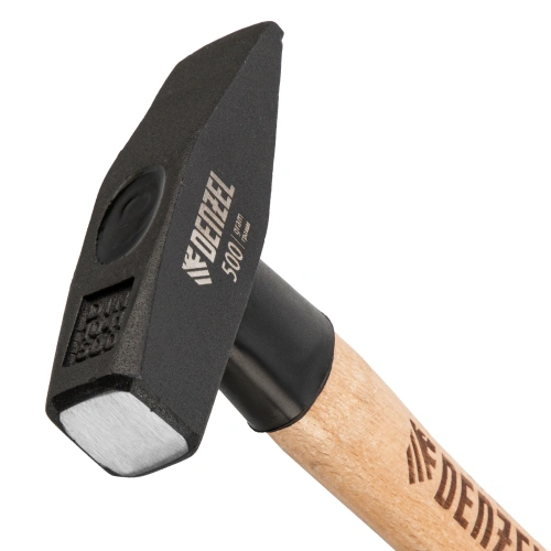 Молоток слесарный, 500 г, кованый квадратный боек, буковая рукоятка Denzel по ценам производителя в Воронеже с доставкой по всей России