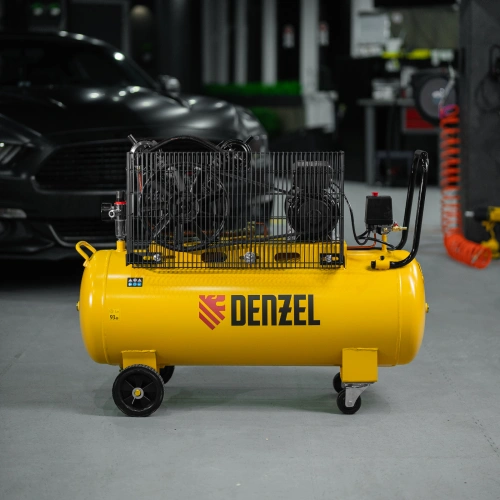 Компрессор воздушный BCV2300/100, ременный привод, 2.3 кВт, 100 литров, 440 л/мин Denzel по ценам производителя в Воронеже с доставкой по всей России