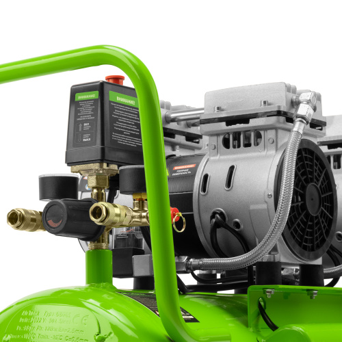 Компрессор безмаслянный малошумный МБ 2000/50, 2000 Вт, 50л, 300 л/мин Сибртех по ценам производителя в Воронеже с доставкой по всей России