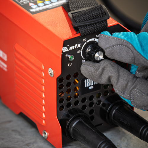 Инверторный аппарат дуговой сварки MMA-180S, 180 А, ПВ60%, диаметр электрода 1,6-4 мм MTX по ценам производителя в Воронеже с доставкой по всей России