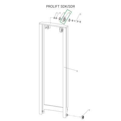 Ролик боковой цепи для штабелеров SDR 1533/1536/1545S/1645/1656/2036/2045, SDK по ценам производителя в Воронеже с доставкой по всей России