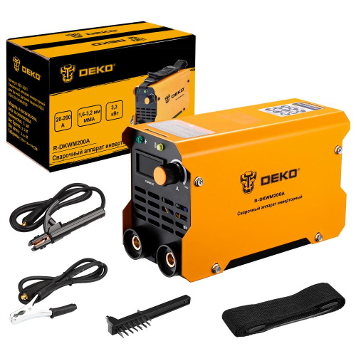 Сварочный аппарат инверторный для ручной дуговой сварки 200A DEKO R-DKWM200 по ценам производителя в Воронеже с доставкой по всей России
