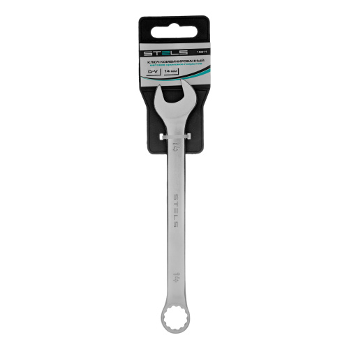Ключ комбинированный, 14 мм, CrV, матовый хром Stels по ценам производителя в Воронеже с доставкой по всей России