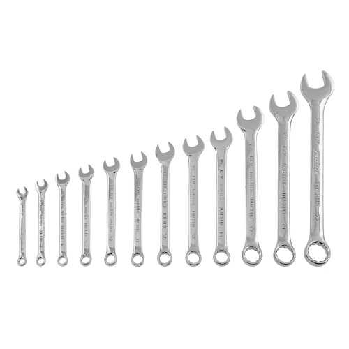 Набор ключей комбинированных, 6-22 мм, 12 шт, CrV, полированный хром Matrix по ценам производителя в Воронеже с доставкой по всей России