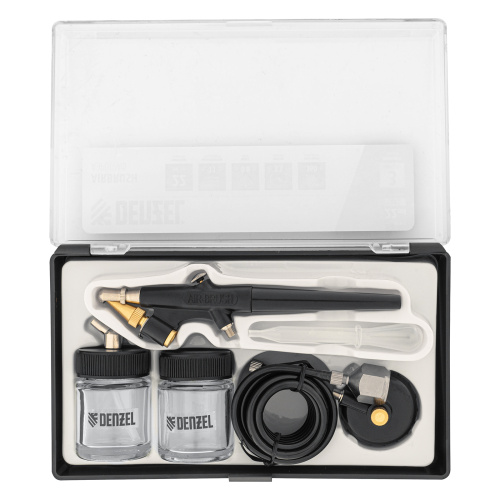 Аэрограф с нижним бачком AB2, 0,8 мм, 22 мл, 11 л/мин Denzel по ценам производителя в Воронеже с доставкой по всей России