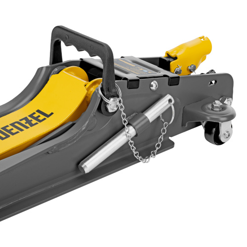 Домкрат гидравлический подкатной с фиксатором, 2,5 т,  85-385 мм, в пласт. кейсе Denzel по ценам производителя в Воронеже с доставкой по всей России