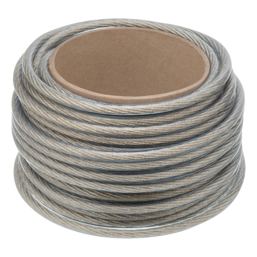 Трос металлополимерный прозрачный ПР-8.0, толщина 8.0 мм, моток 20 метров Сибртех по ценам производителя в Воронеже с доставкой по всей России