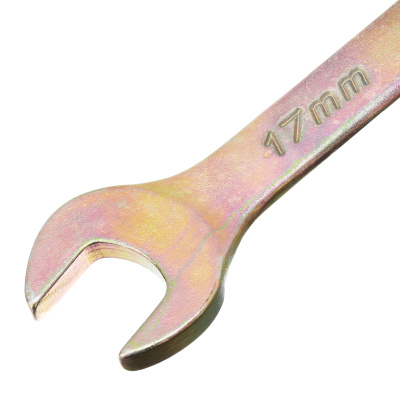 Ключ комбинированный, 17 мм, желтый цинк Сибртех по ценам производителя в Воронеже с доставкой по всей России