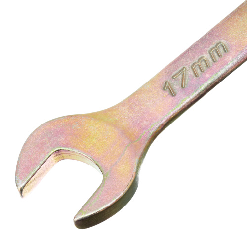 Ключ комбинированный, 17 мм, желтый цинк Сибртех по ценам производителя в Воронеже с доставкой по всей России