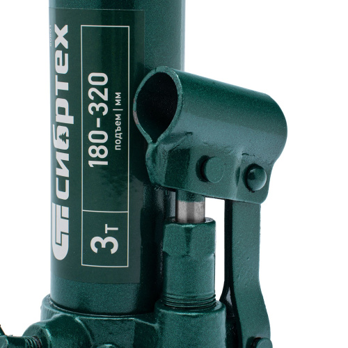 Домкрат гидравлический бутылочный, 3 т, 180-320 мм Сибртех по ценам производителя в Воронеже с доставкой по всей России