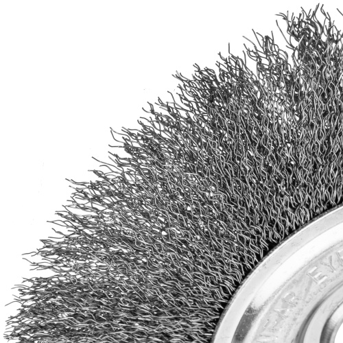 Щетка для УШМ, 175 мм, посадка 22.2 мм, плоская, витая проволока 0.3 мм Сибртех по ценам производителя в Воронеже с доставкой по всей России