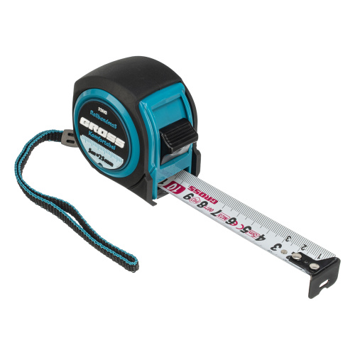 Рулетка Komfortabel 5 м х 25 мм,обрезиненный корпус Gross по ценам производителя в Воронеже с доставкой по всей России
