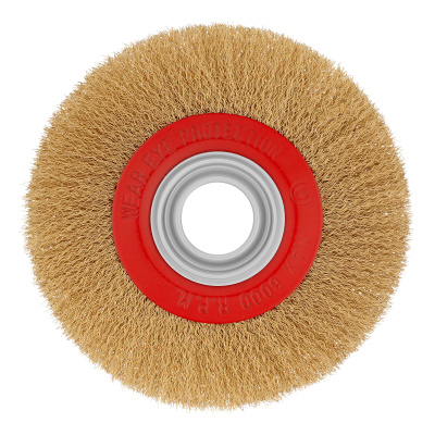 Щетка для точила, 175 мм, посадка 32 мм, плоская, латунированная витая проволока Matrix по ценам производителя в Воронеже с доставкой по всей России