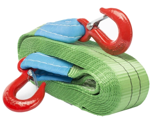 Буксир текстильный ленточный 8,0 т 5,0 м (крюк-крюк) по ценам производителя в Воронеже с доставкой по всей России