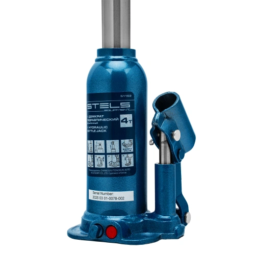 Домкрат гидравлический бутылочный, 4 т, h подъема 188-363 мм Stels по ценам производителя в Воронеже с доставкой по всей России