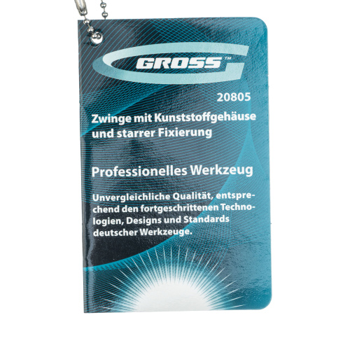 Струбцина клещеобразная 4, пластиковый корпус, храповой механизм жесткой фиксации, 100 мм Gross по ценам производителя в Воронеже с доставкой по всей России