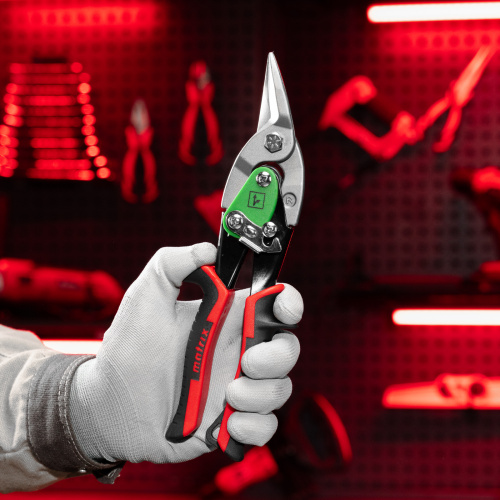 Ножницы по металлу, 250 мм, правый рез, сталь CRMO, двухкомпонентные рукоятки, PRO Matrix по ценам производителя в Воронеже с доставкой по всей России