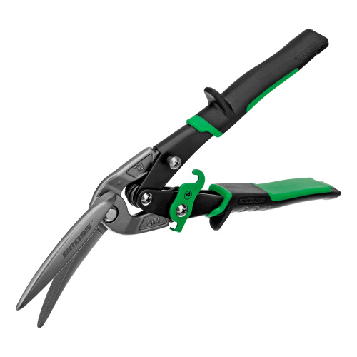 Ножницы по металлу "Piranha", 270 мм, прямой и правый проходной рез, сталь СrMo, двухкомпонентные рукоятки Gross по ценам производителя в Воронеже с доставкой по всей России