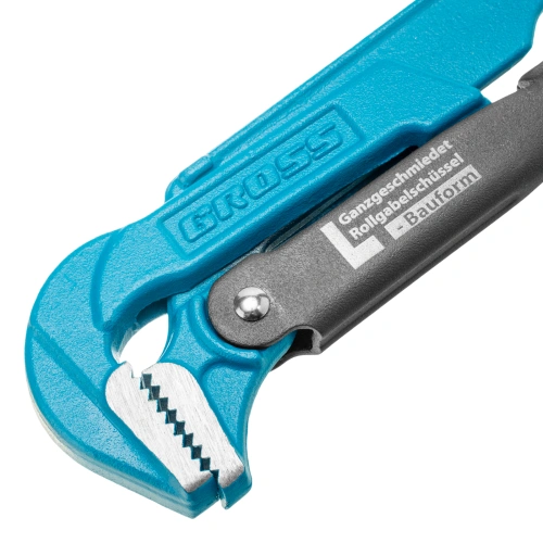 Ключ трубный рычажный 1, №1, цельнокованый, CrV, тип "L" Gross по ценам производителя в Воронеже с доставкой по всей России