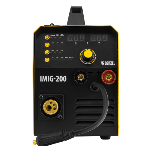 Аппарат инвертор. полуавтомат. cварки IMIG-200, 200 А, ПВ 60%, катушка 5 кг Denzel по ценам производителя в Воронеже с доставкой по всей России