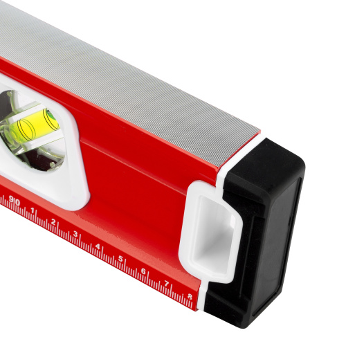 Уровень алюминиевый, магнит, фрезерованный, 3 глазка (1 зеркальный) двухкомпонентные рукоятки, 1000 мм Matrix по ценам производителя в Воронеже с доставкой по всей России