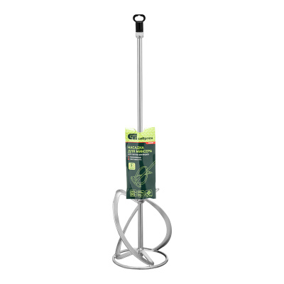 Насадка для миксера, для легких растворов, 140 х 590 мм, оцинкованная, хвостовик резьба М14 Сибртех по ценам производителя в Воронеже с доставкой по всей России