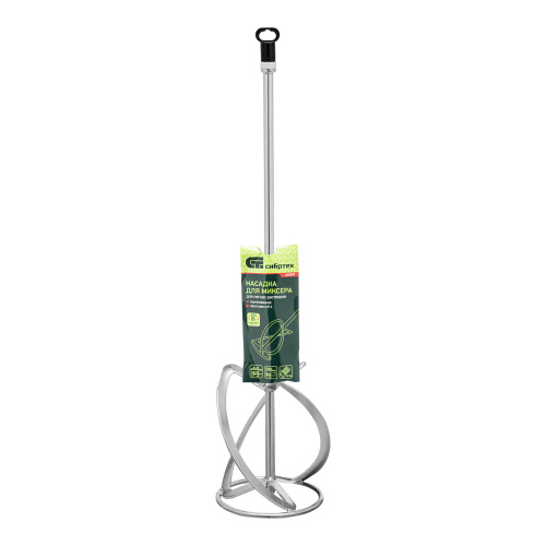 Насадка для миксера, для легких растворов, 140 х 590 мм, оцинкованная, хвостовик резьба М14 Сибртех по ценам производителя в Воронеже с доставкой по всей России