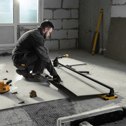 Плиткорез рельсовый 1200х16мм, каретка на подш., стальная станина, усил. рукоятка-пенал Denzel по ценам производителя в Воронеже с доставкой по всей России