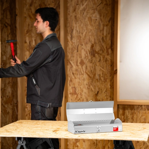 Ящик для инструмента, 410 х 154 х 95 мм, металлический Matrix по ценам производителя в Воронеже с доставкой по всей России