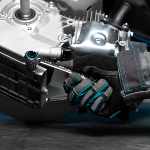 Набор ключей накидных с трещоткой, 8-19 мм, 2 шт, многоразмерные, реверсивные, CrV Gross по ценам производителя в Воронеже с доставкой по всей России