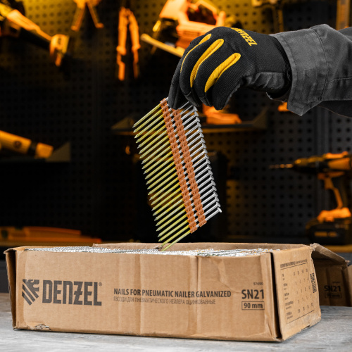 Гвозди для пнев. нейлера (оцинк.) длина - 90 мм, диам. - 3,05 мм, 2000 шт. Denzel по ценам производителя в Воронеже с доставкой по всей России