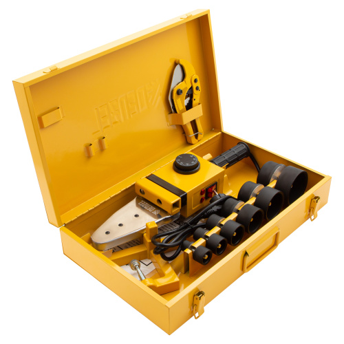 Аппарат для сварки пластиковых труб DWP-1500, 1500 Вт, 260-300 град, комплект насадок, 20-63 мм Denzel по ценам производителя в Воронеже с доставкой по всей России