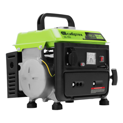 Генератор бензиновый БС-950, 0.8 кВт, 230 В, 2-х тактный, 4 л, ручной стартер Сибртех по ценам производителя в Воронеже с доставкой по всей России