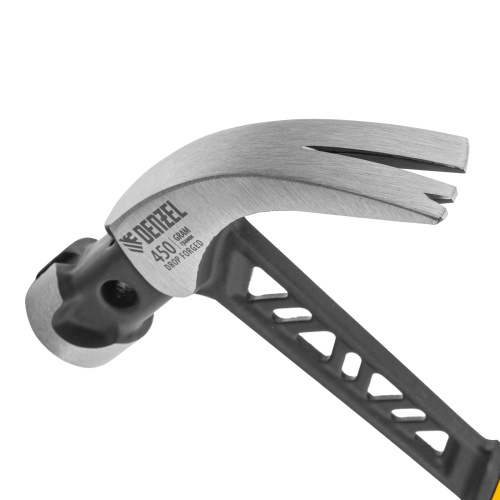 Молоток-гвоздодер 450 г, цельнокованый,боек с магнитом, двухкомп. обрезин. рук-ка Denzel по ценам производителя в Воронеже с доставкой по всей России