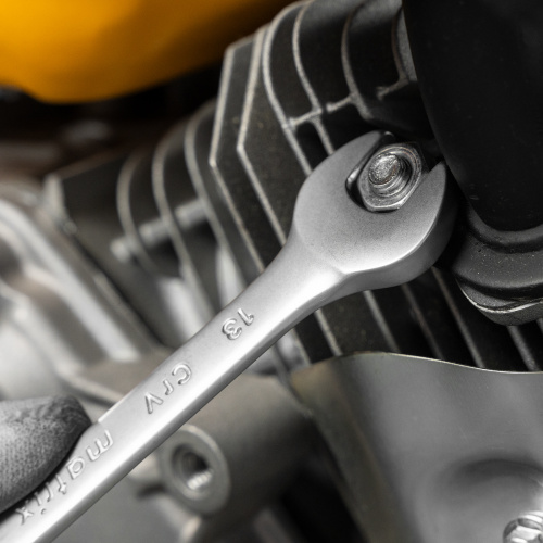 Набор ключей комбинированных, 6-22 мм, 12 шт, CrV, матовый хром Matrix по ценам производителя в Воронеже с доставкой по всей России