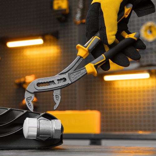 Клещи переставные, трехкомпонентные рукоятки 240 мм Denzel по ценам производителя в Воронеже с доставкой по всей России