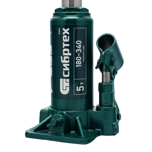 Домкрат гидравлический бутылочный, 5 т, 180-340 мм Сибртех по ценам производителя в Воронеже с доставкой по всей России