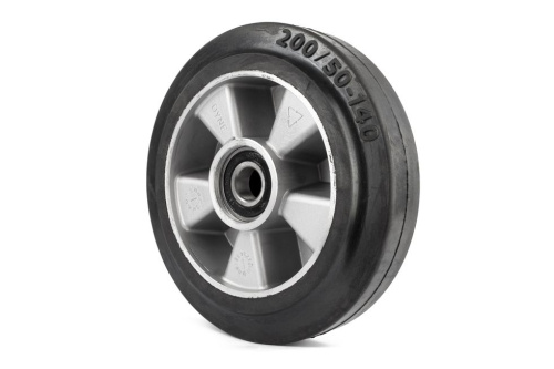 Колесо резиновое 200х50 мм с подшипником для тележек гидравлических BF/WB/RHP/BFS по ценам производителя в Воронеже с доставкой по всей России