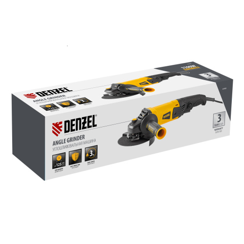 Машина шлифовальная угловая AG125-1100A, 1100 Вт, 125 мм, 3000-11000 об/мин Denzel по ценам производителя в Воронеже с доставкой по всей России