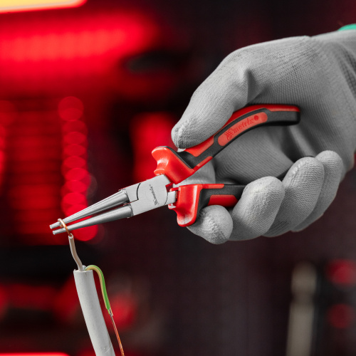 Круглогубцы Nickel, 160 мм, никелированные, двухкомпонентные рукоятки Matrix по ценам производителя в Воронеже с доставкой по всей России